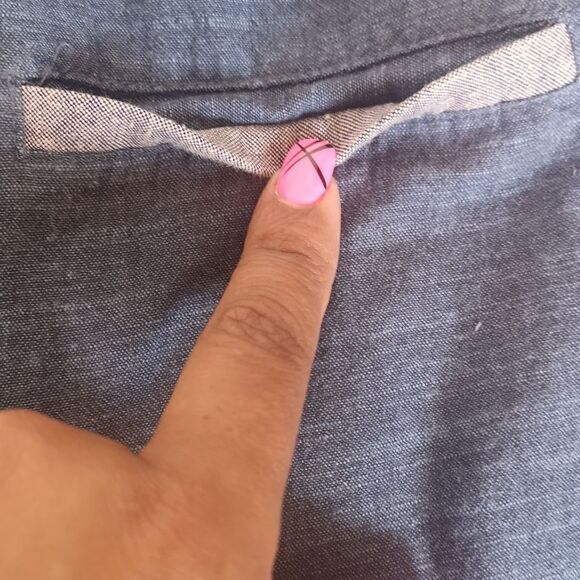 Koton Men Slim Fit Button Down Casual Shirt XL Blue - Picture 13 of 16